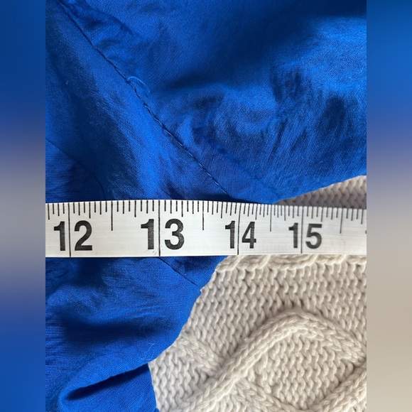 Nine West Rich Blue Balloon Sleeve Blouse Women’s size small - Picture 12 of 13